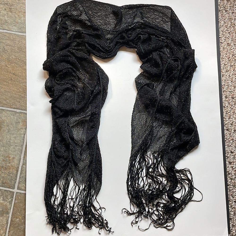 Black/Silver Speckled Scarf